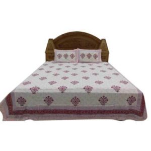 Fancy Cotton Printed Double Bed Sheet