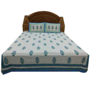 Printed Cotton Double Bed Sheet