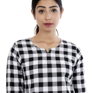 Cotton Blended Fabric – Checkered